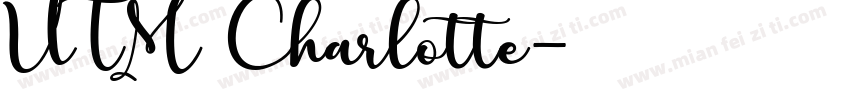 UTM Charlotte字体转换